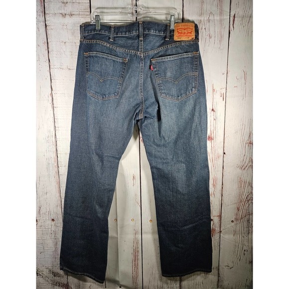 Levi's Men Jeans 38x32 Blue 559 Relaxed Fit Straight Leg‎ Dark Wash Cotton Denim - Picture 4 of 8